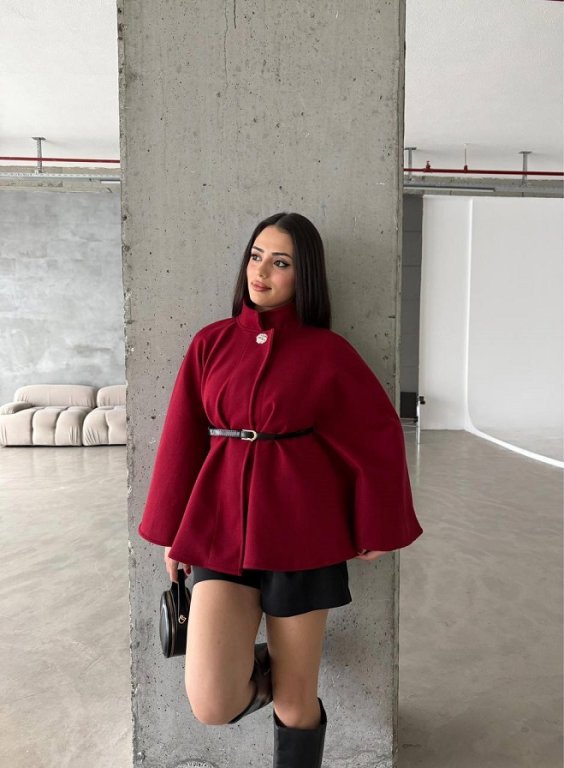 جكيت asmil خمري  بكله قصير  كود 000000194