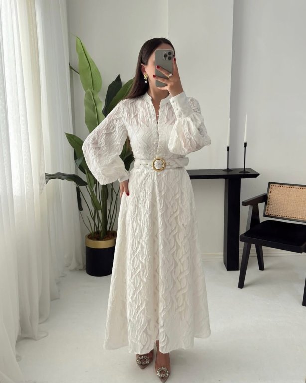 فستان ابيضElis كود 0000202