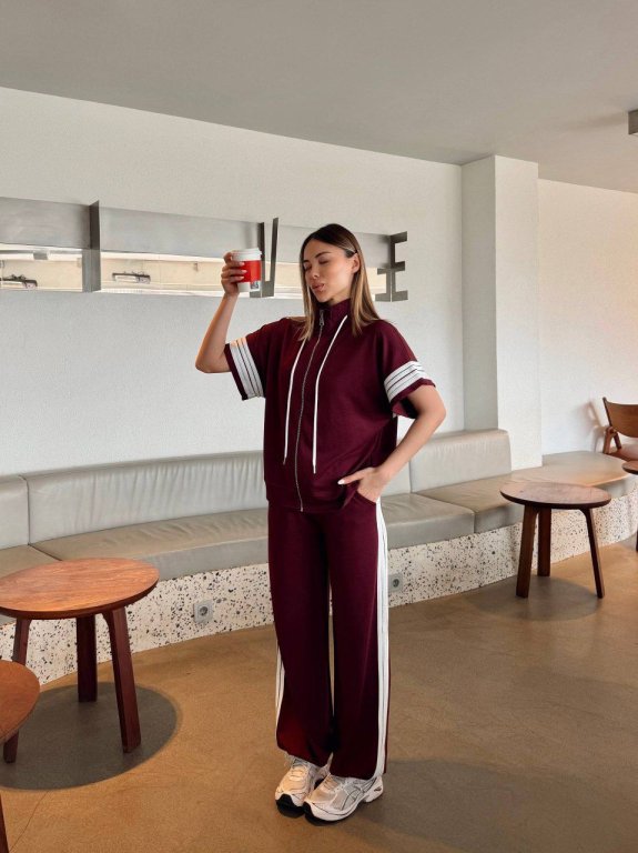 تريننج  touch خمري مخطط  نص كم  000000215